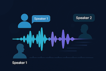 Hero illustration for Speaker Diarization (Speaker Detection): Add Accurate Speaker Labels to Transcripts