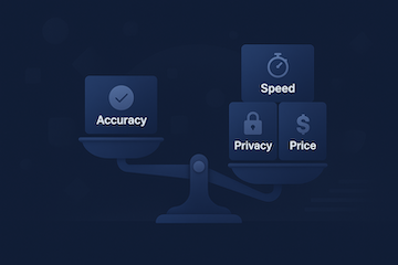 Hero illustration for Comparing Top Transcription Services (2025): Features, Pricing, Privacy